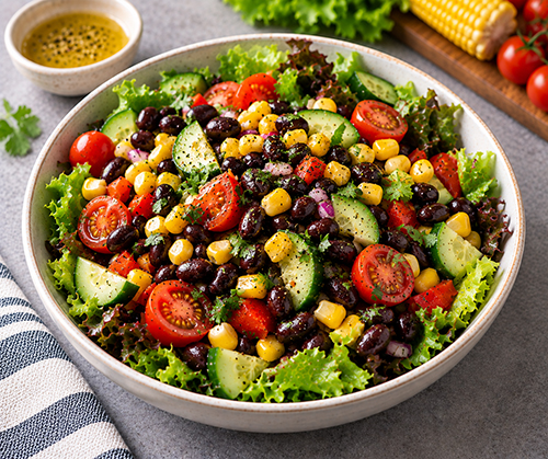 Salad đậu đen bắp ngọt