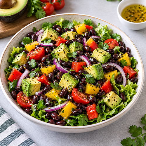 Salad đậu đen bơ