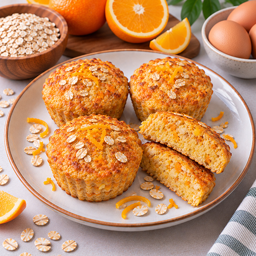 Bánh yến mạch cam trứng