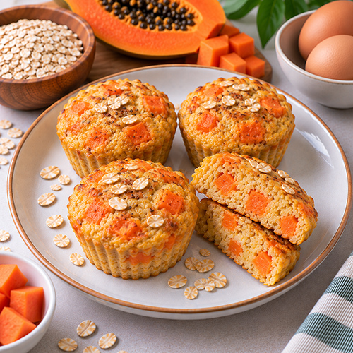 Bánh yến mạch đu đủ trứng