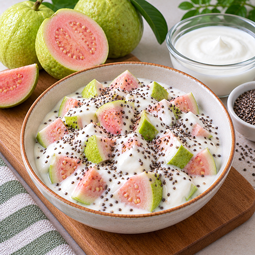 Ổi sữa chua hạt chia