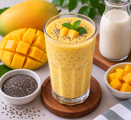Sữa hạt xoài hạt chia