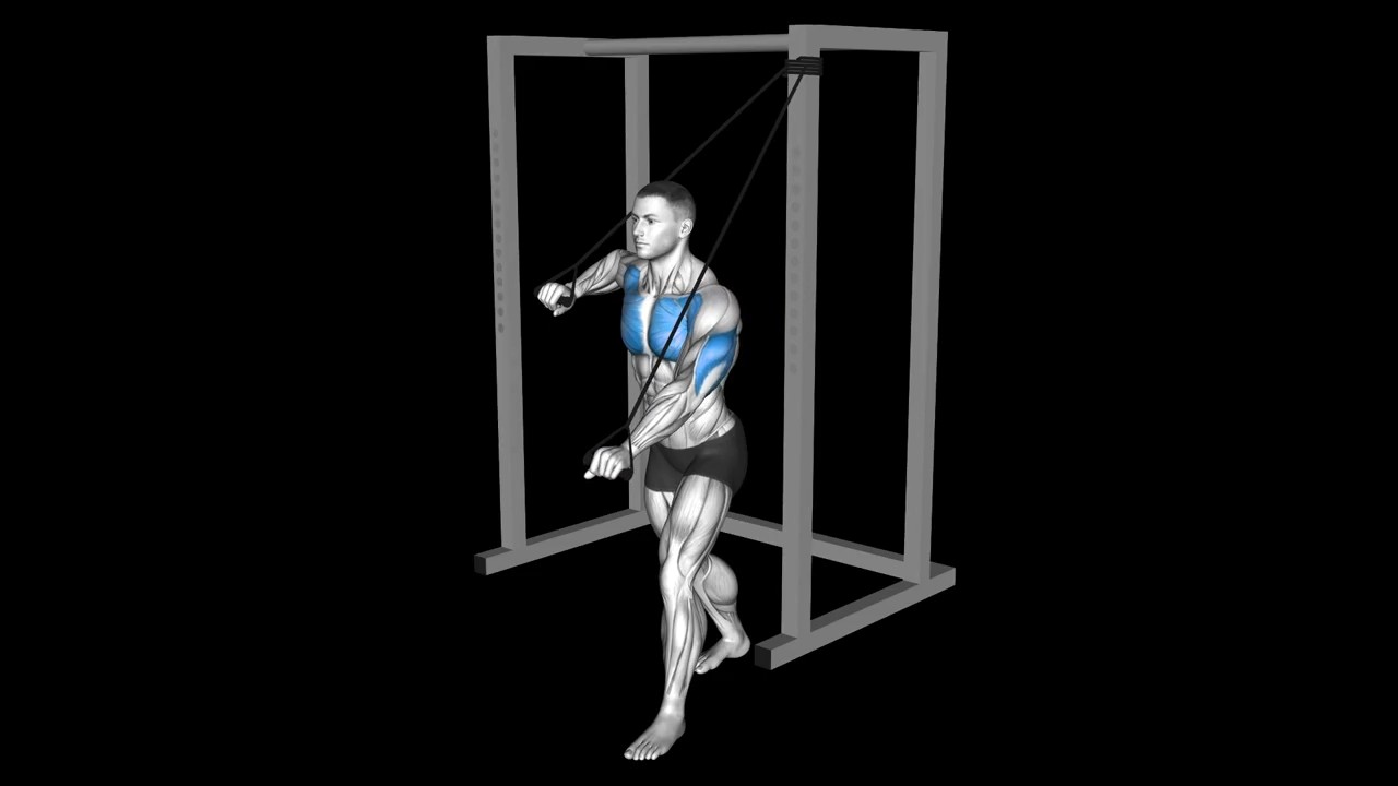 Alternating High Band Chest Press