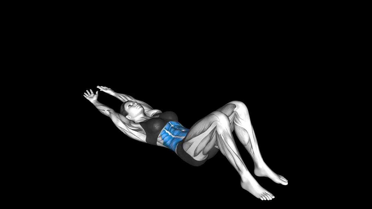 Straight Arm Bent Knee Crunch
